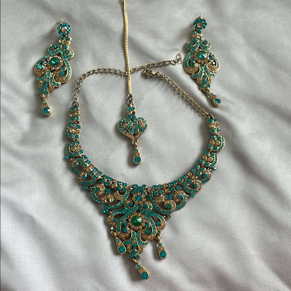 Turquoise Indian jewelry Set